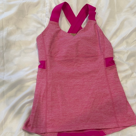 Lululemon Athletica Pink Cross-Back Tank Top - Picture 7 of 7